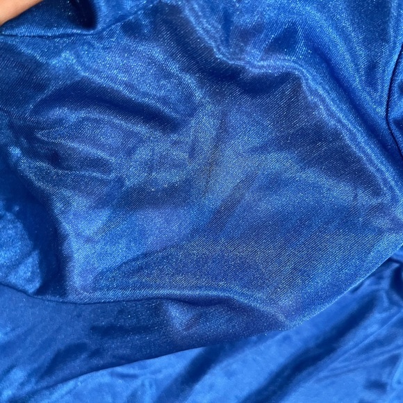 Lati Fashion…Vibrant Blue Women's Blouse with Floral Detail - Picture 3 of 8